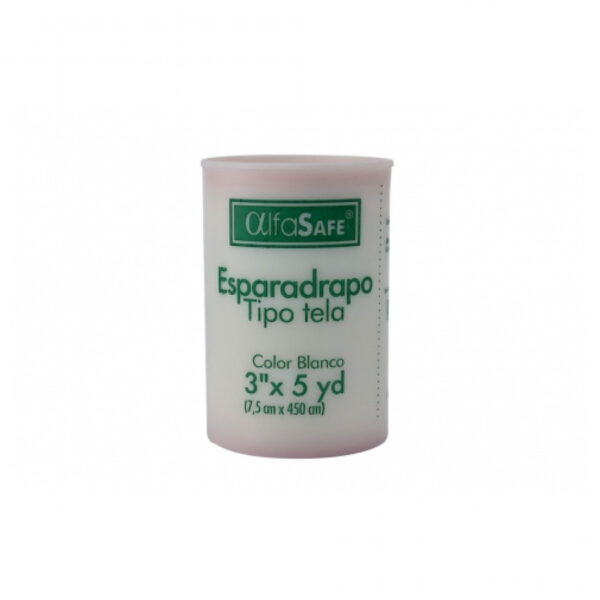 Esparadrapo Tela Unidad 3"x5y X 450cm - Alfa Trading