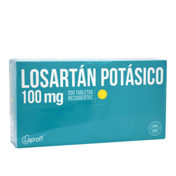 Losartan Potasico 100mg Caja X 300 Tabletas - Laproff