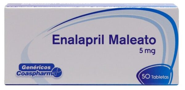 Enalapril 5mg Caja X 50 Tabletas - Coaspharma