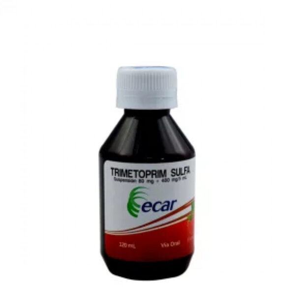 Trimetoprim Sulfa 80mg+400mg/5ml Suspensión Frasco X 120ml - Ecar