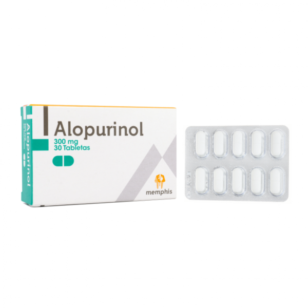 Alopurinol 300mg Tabletas Caja X 30 Tabletas - Memphis
