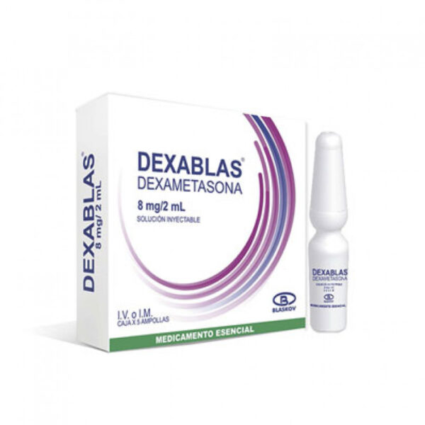 Dexablas 8mg/2ml (Dexametasona) Caja X 5 Ampollas - Blaskov