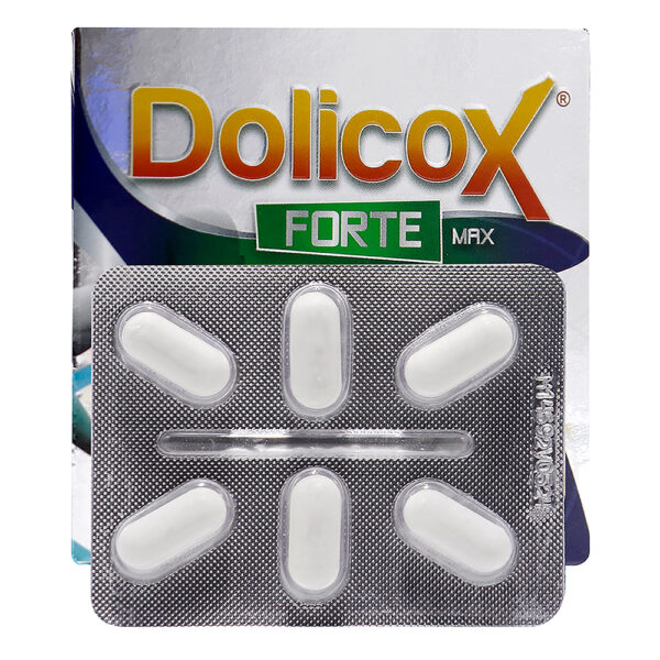 Dolicox Forte (Acetaminofén + Cafeína + Naproxeno) Caja X 48 Tabletas - Coaspharma