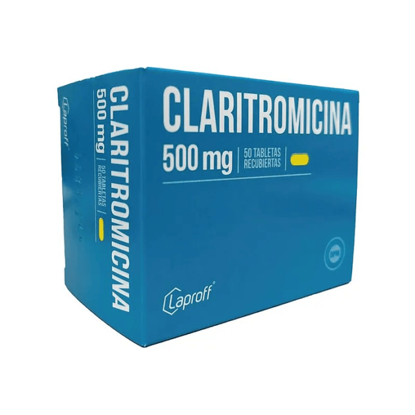Claritromicina 500mg Caja X 50 Tabletas - Laproff