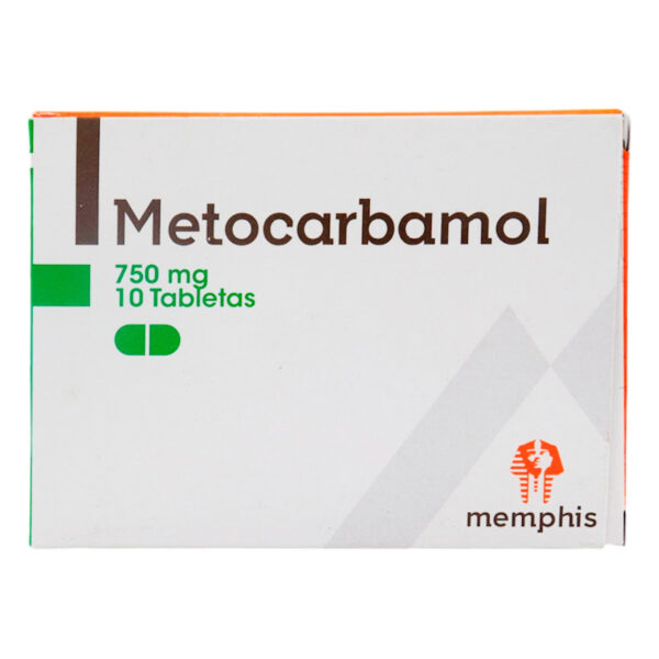 Metocarbamol 750mg Caja X 10 Tabletas – Memphis