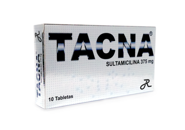Tacna 375mg (Sultamicilina) Caja X 10 Tabletas - Ruecam