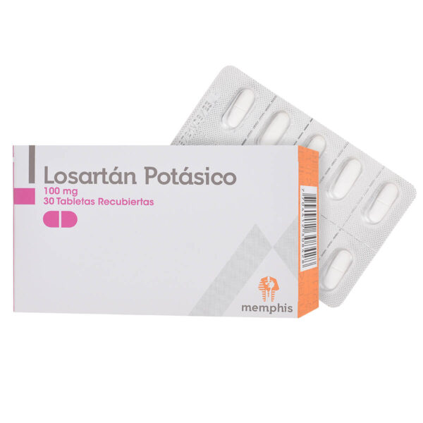 Losartan Potasico 100mg Caja X 30 Tabletas – Memphis