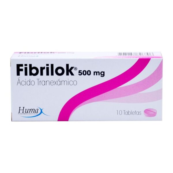 Fibrilok (Acido Tranexamico) Caja X 10 Tabletas - Humax
