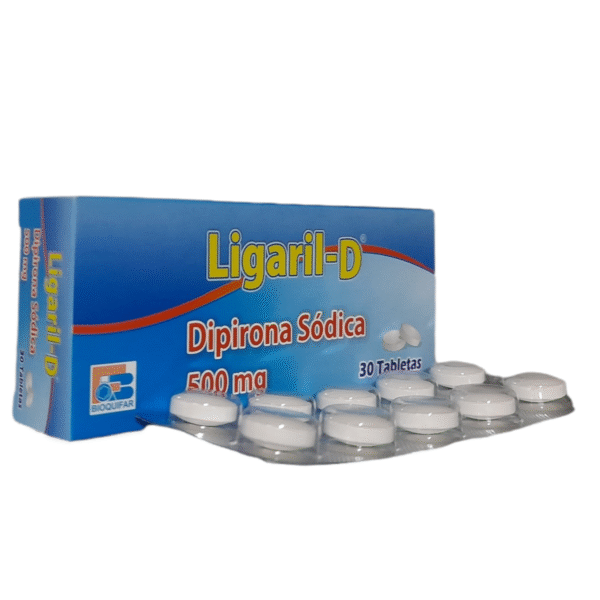 Ligaril D 500mg (Dipirona Sódica) Caja X 30 Tabletas – Bioquifar