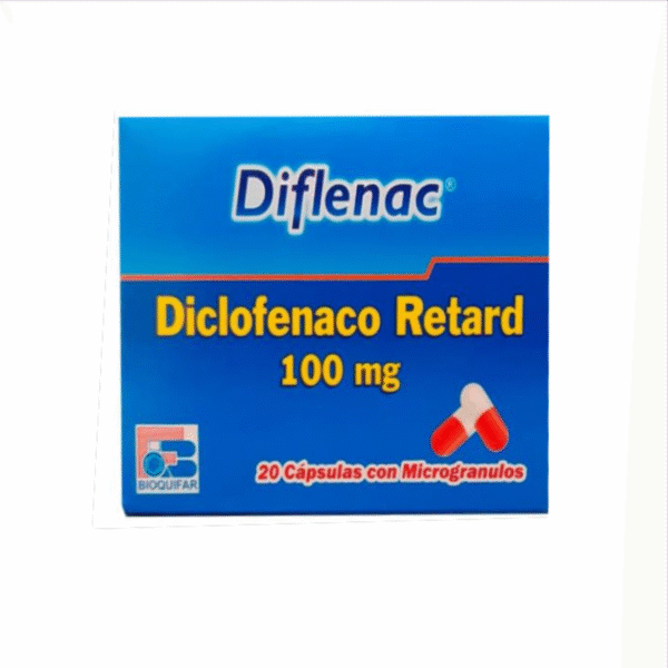 Diflenac 100 (Diclofenaco) Caja X 20 Tabletas – Bioquifar