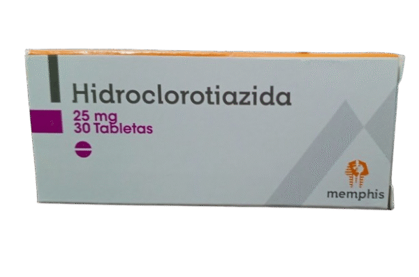 Hidroclorotiazida 25mg Caja X 30 Tabletas – Memphis