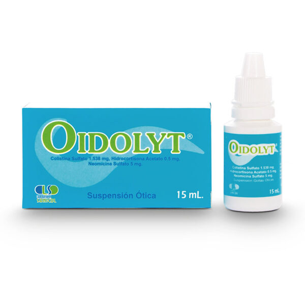 Oidolyt (Colistina + Hidrocortisona + Neomicina) Gotas Oticas Frasco X 15ml