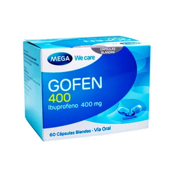 Gofen  400mg (Ibuprofeno) Caja X 60 Cápsulas - Mega We Care