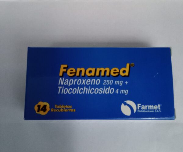 Fenamed (Naproxeno + Tiocolchicosido) Caja X 14 Tabletas