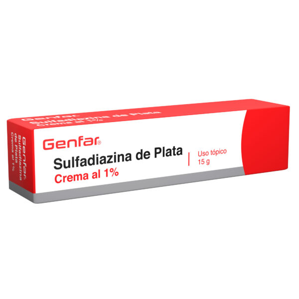 Sulfadiazina de Plata 1% Crema Tópica Tubo X 15gr - Genfar