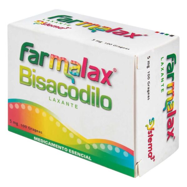 Farmalax Laxante (Bisacodilo) Caja X 100 Grageas - Ecar