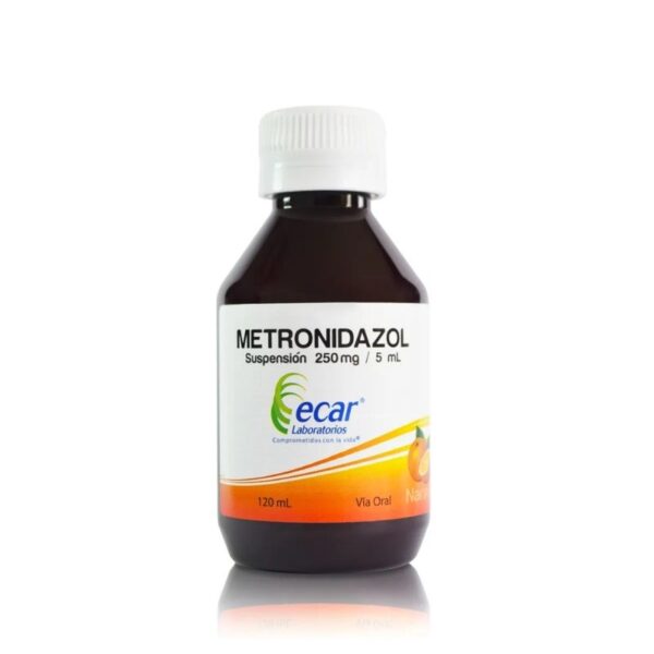 Metronidazol 250mg/5ml Suspensión Frasco X 120ml – Ecar