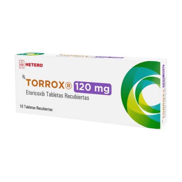 Torrox 120mg ( Etoricoxib) Caja X 10 Tableta Recubierta – Hetero