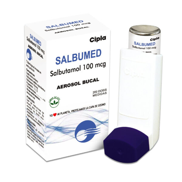 Salbumet (Salbutamol) Inhalador 100 Dosis – Cipla