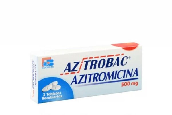 Azitrobac 500 mg Caja x 3 Tabletas - Bioquifar